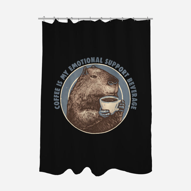 My Emotional Support Beverage-None-Polyester-Shower Curtain-glitchygorilla