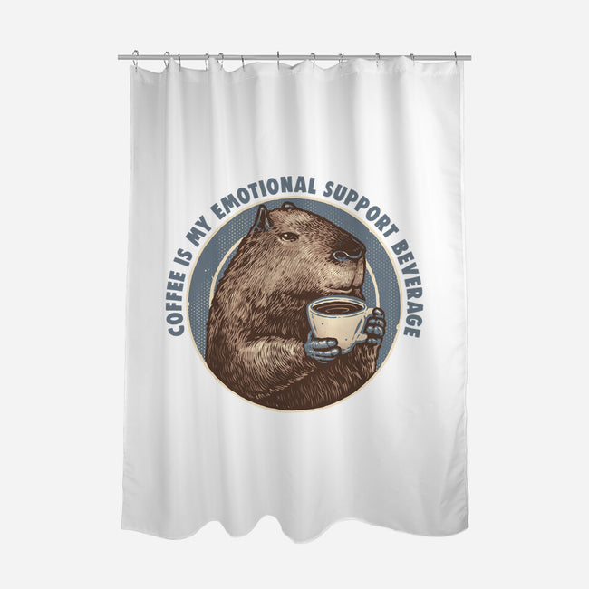 My Emotional Support Beverage-None-Polyester-Shower Curtain-glitchygorilla