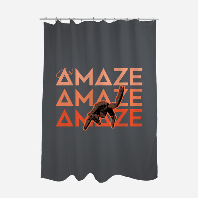Project Amaze Amaze Amaze-None-Polyester-Shower Curtain-rocketman_art