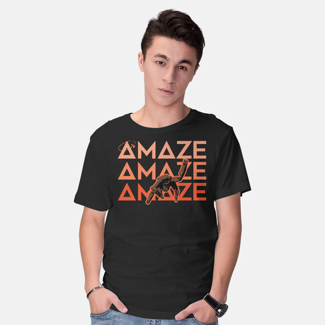 Project Amaze Amaze Amaze-Mens-Basic-Tee-rocketman_art