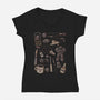 Painting Miniatures Hobby-Womens-V-Neck-Tee-xMorfina
