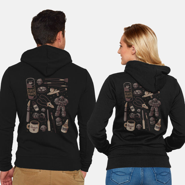 Painting Miniatures Hobby-Unisex-Zip-Up-Sweatshirt-xMorfina
