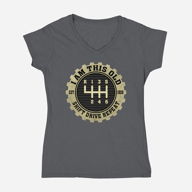 Shift Drive Repeat-Womens-V-Neck-Tee-erion_designs