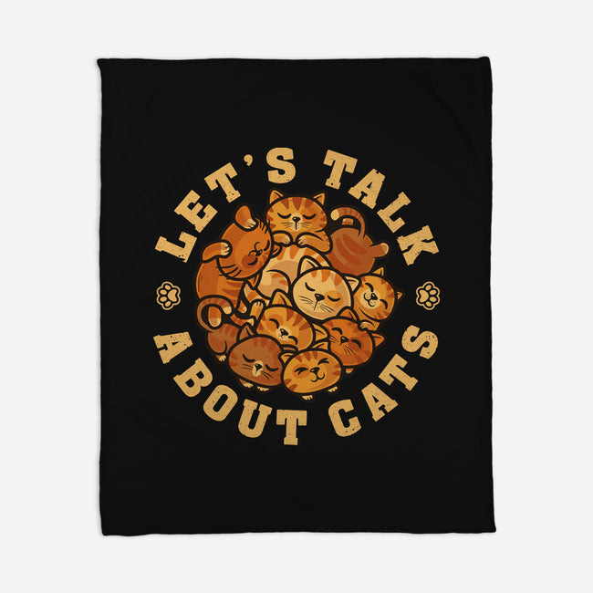 Lets Talk About Cats-None-Fleece-Blanket-erion_designs