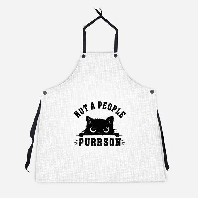 Not A People Purrson-Unisex-Kitchen-Apron-erion_designs