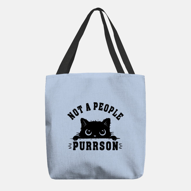 Not A People Purrson-None-Basic Tote-Bag-erion_designs