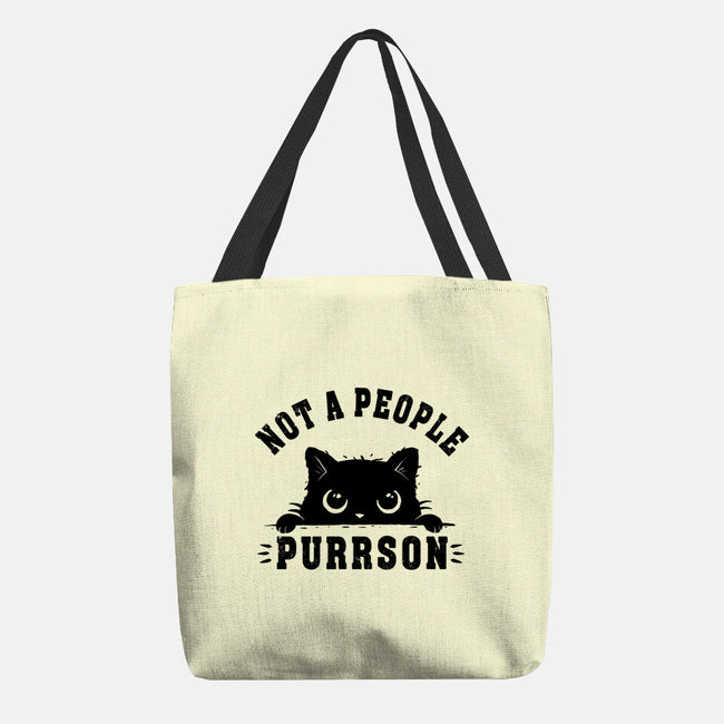 Not A People Purrson-None-Basic Tote-Bag-erion_designs