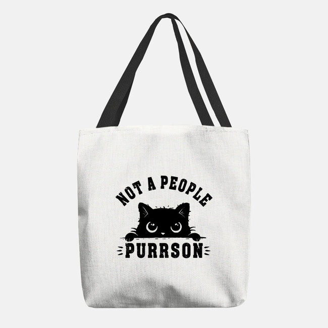 Not A People Purrson-None-Basic Tote-Bag-erion_designs