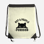 Not A People Purrson-None-Drawstring-Bag-erion_designs