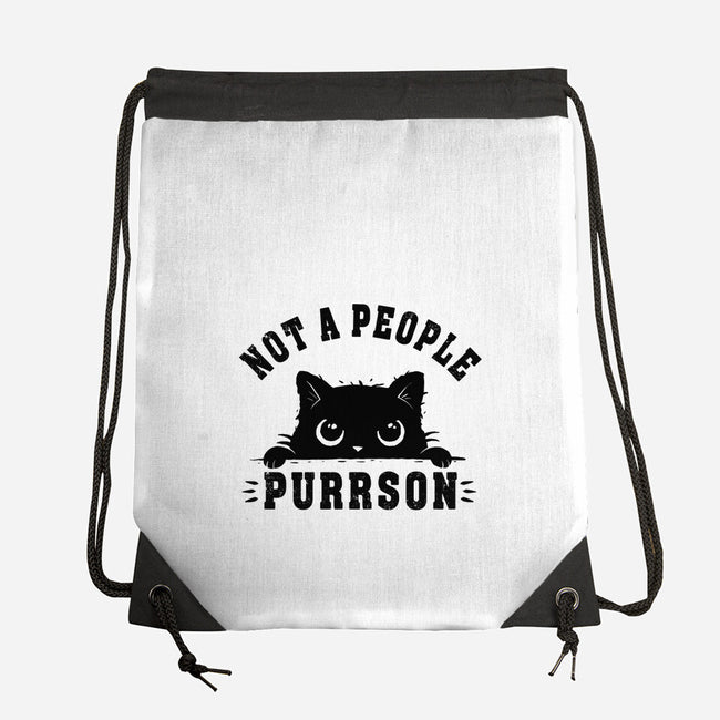 Not A People Purrson-None-Drawstring-Bag-erion_designs