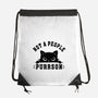 Not A People Purrson-None-Drawstring-Bag-erion_designs