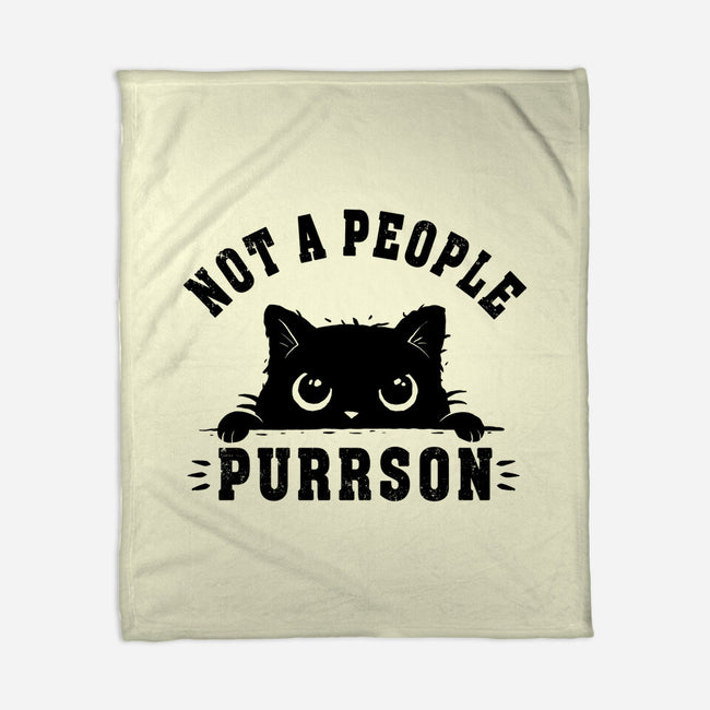 Not A People Purrson-None-Fleece-Blanket-erion_designs