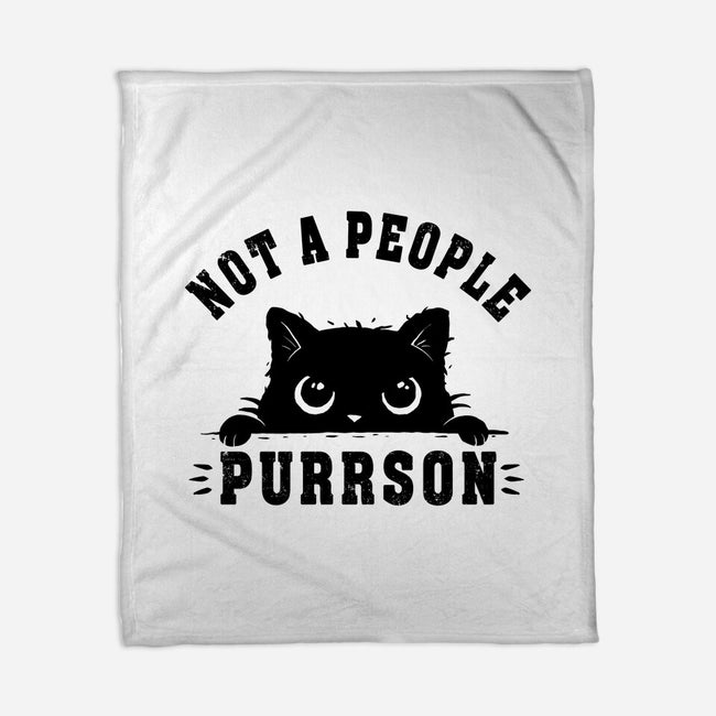 Not A People Purrson-None-Fleece-Blanket-erion_designs