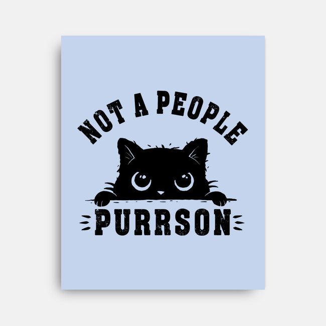 Not A People Purrson-None-Stretched-Canvas-erion_designs
