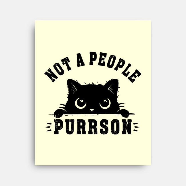 Not A People Purrson-None-Stretched-Canvas-erion_designs