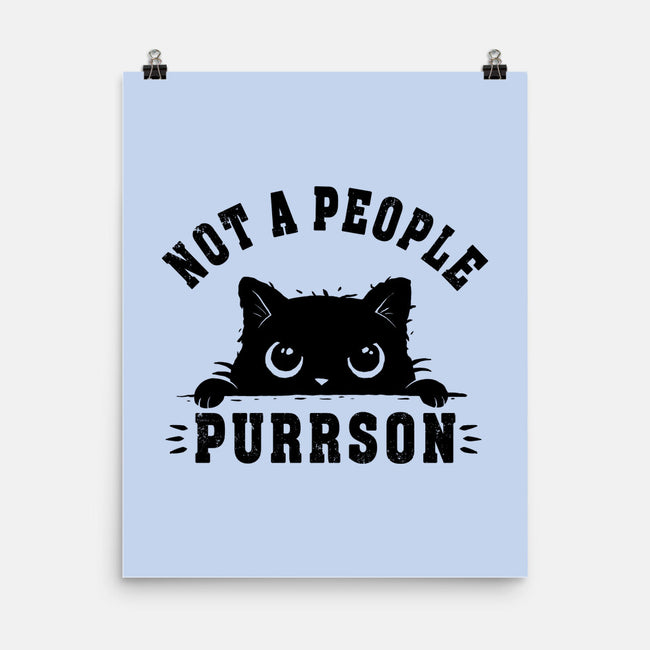 Not A People Purrson-None-Matte-Poster-erion_designs