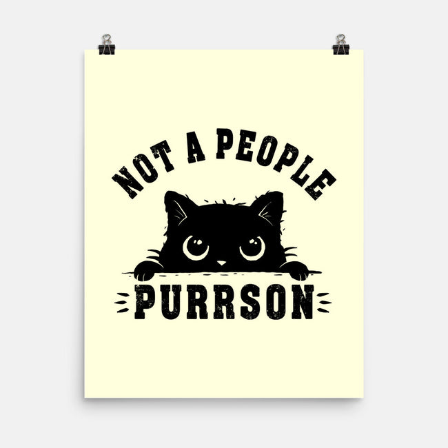 Not A People Purrson-None-Matte-Poster-erion_designs