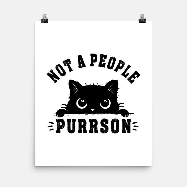 Not A People Purrson-None-Matte-Poster-erion_designs