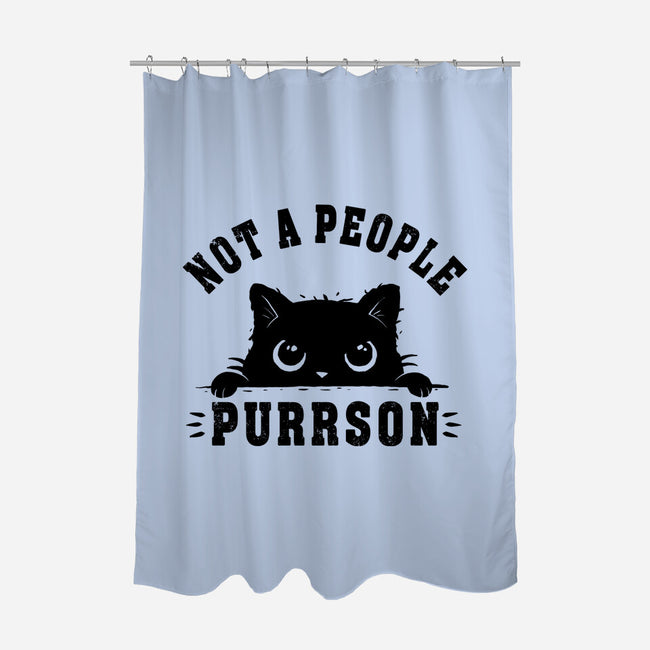 Not A People Purrson-None-Polyester-Shower Curtain-erion_designs