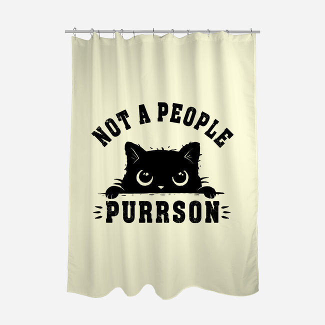 Not A People Purrson-None-Polyester-Shower Curtain-erion_designs
