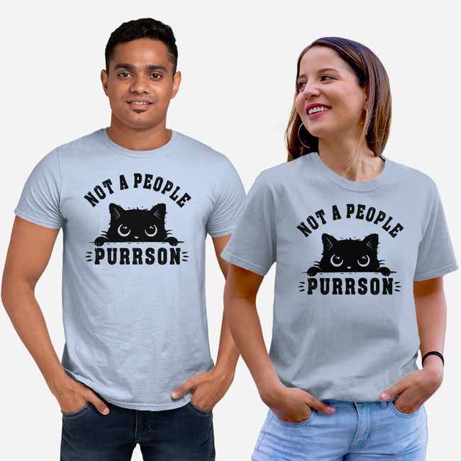 Not A People Purrson-Unisex-Basic-Tee-erion_designs