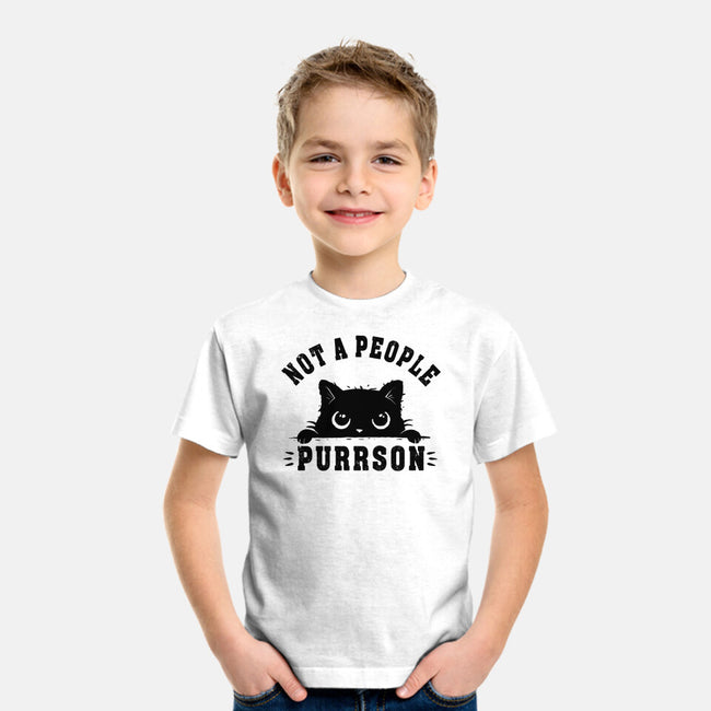 Not A People Purrson-Youth-Basic-Tee-erion_designs