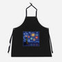 Starry Spangled Night-Unisex-Kitchen-Apron-kg07