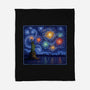 Starry Spangled Night-None-Fleece-Blanket-kg07