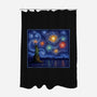 Starry Spangled Night-None-Polyester-Shower Curtain-kg07