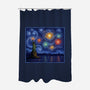 Starry Spangled Night-None-Polyester-Shower Curtain-kg07
