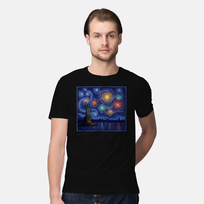 Starry Spangled Night-Mens-Premium-Tee-kg07