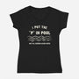 I Put The P In Pool-Womens-V-Neck-Tee-kg07