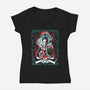 Agent Cooper-Womens-V-Neck-Tee-zascanauta
