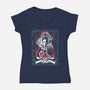 Agent Cooper-Womens-V-Neck-Tee-zascanauta