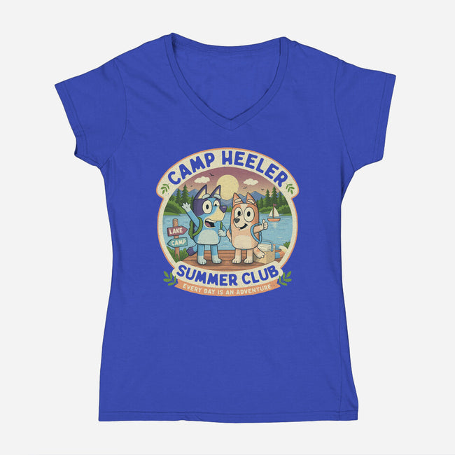 Camp Heeler-Womens-V-Neck-Tee-NMdesign