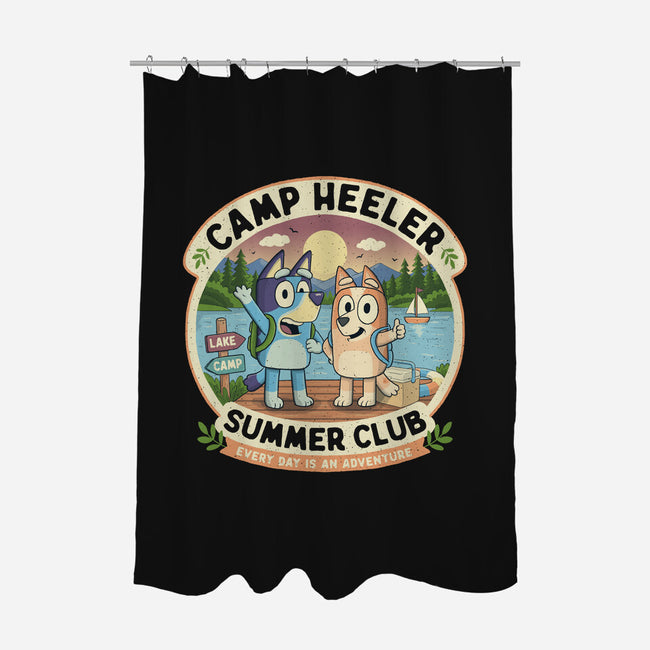 Camp Heeler-None-Polyester-Shower Curtain-NMdesign
