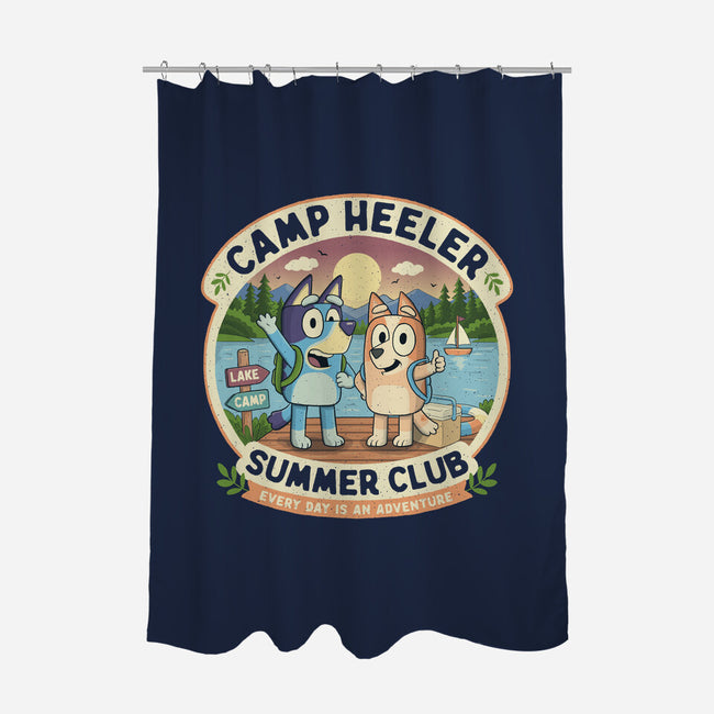 Camp Heeler-None-Polyester-Shower Curtain-NMdesign