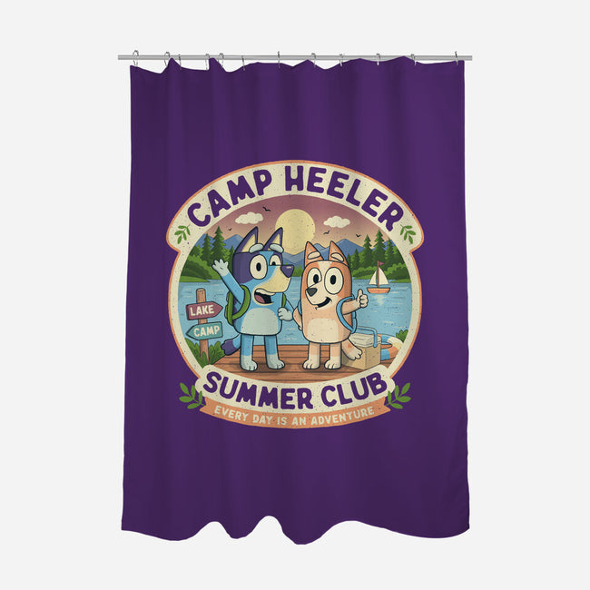 Camp Heeler-None-Polyester-Shower Curtain-NMdesign