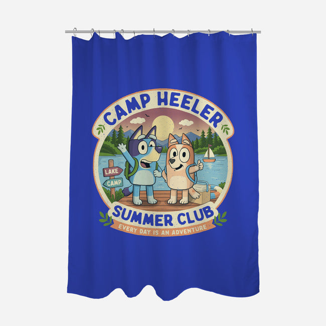 Camp Heeler-None-Polyester-Shower Curtain-NMdesign