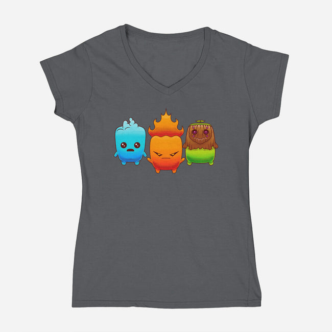 Starter Sprites-Womens-V-Neck-Tee-Alundrart