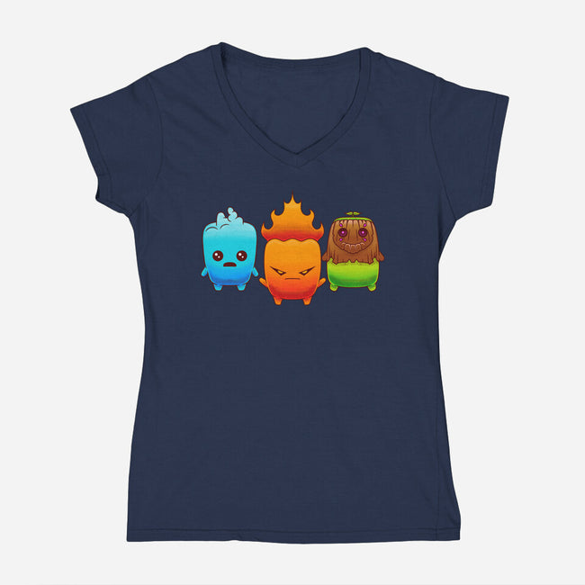 Starter Sprites-Womens-V-Neck-Tee-Alundrart