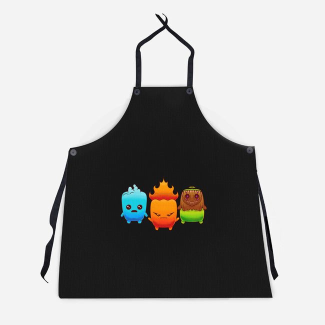 Starter Sprites-Unisex-Kitchen-Apron-Alundrart
