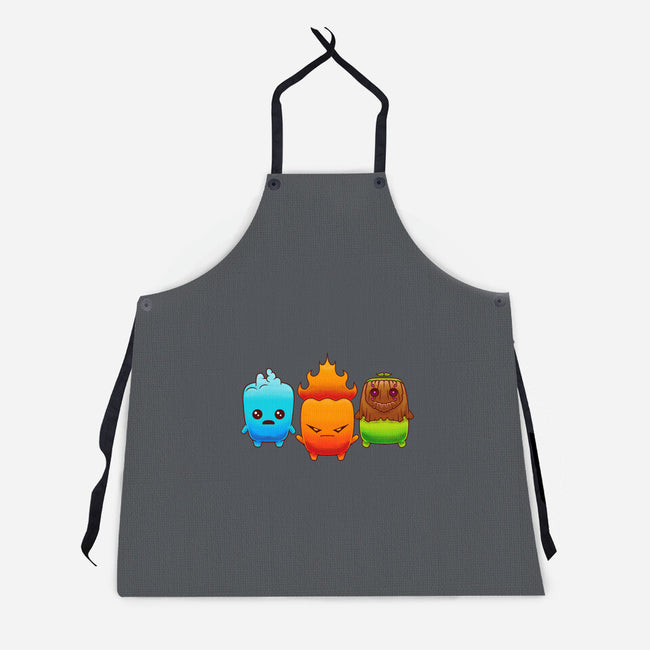 Starter Sprites-Unisex-Kitchen-Apron-Alundrart