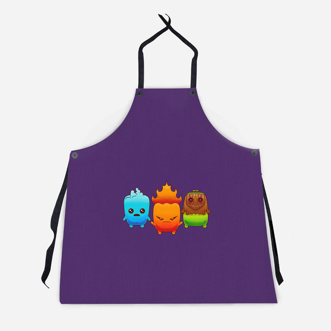 Starter Sprites-Unisex-Kitchen-Apron-Alundrart