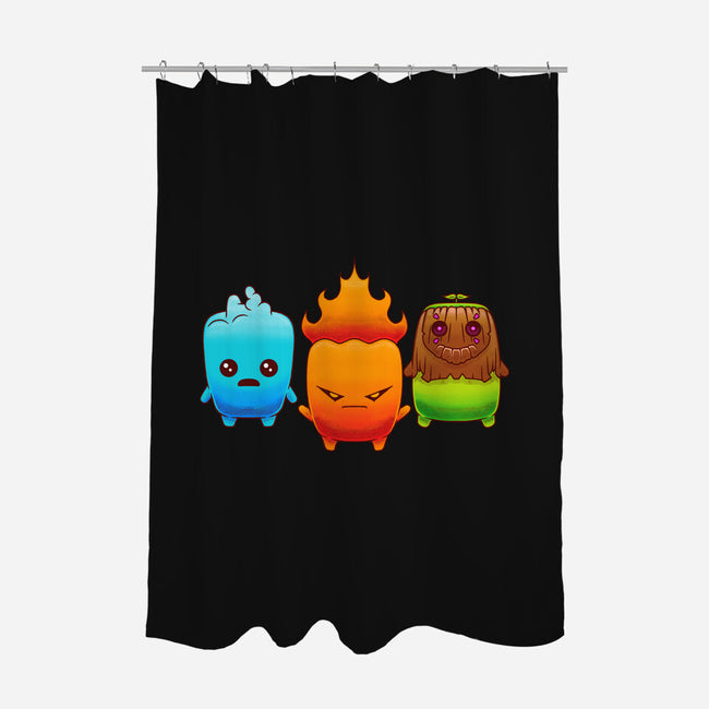 Starter Sprites-None-Polyester-Shower Curtain-Alundrart