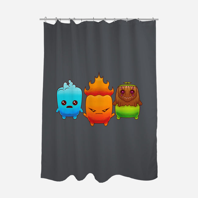Starter Sprites-None-Polyester-Shower Curtain-Alundrart