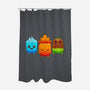 Starter Sprites-None-Polyester-Shower Curtain-Alundrart