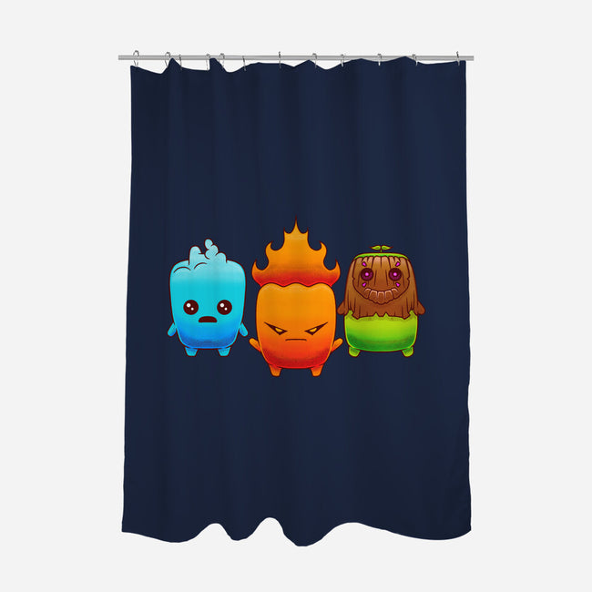 Starter Sprites-None-Polyester-Shower Curtain-Alundrart