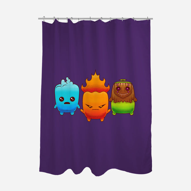 Starter Sprites-None-Polyester-Shower Curtain-Alundrart