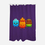 Starter Sprites-None-Polyester-Shower Curtain-Alundrart